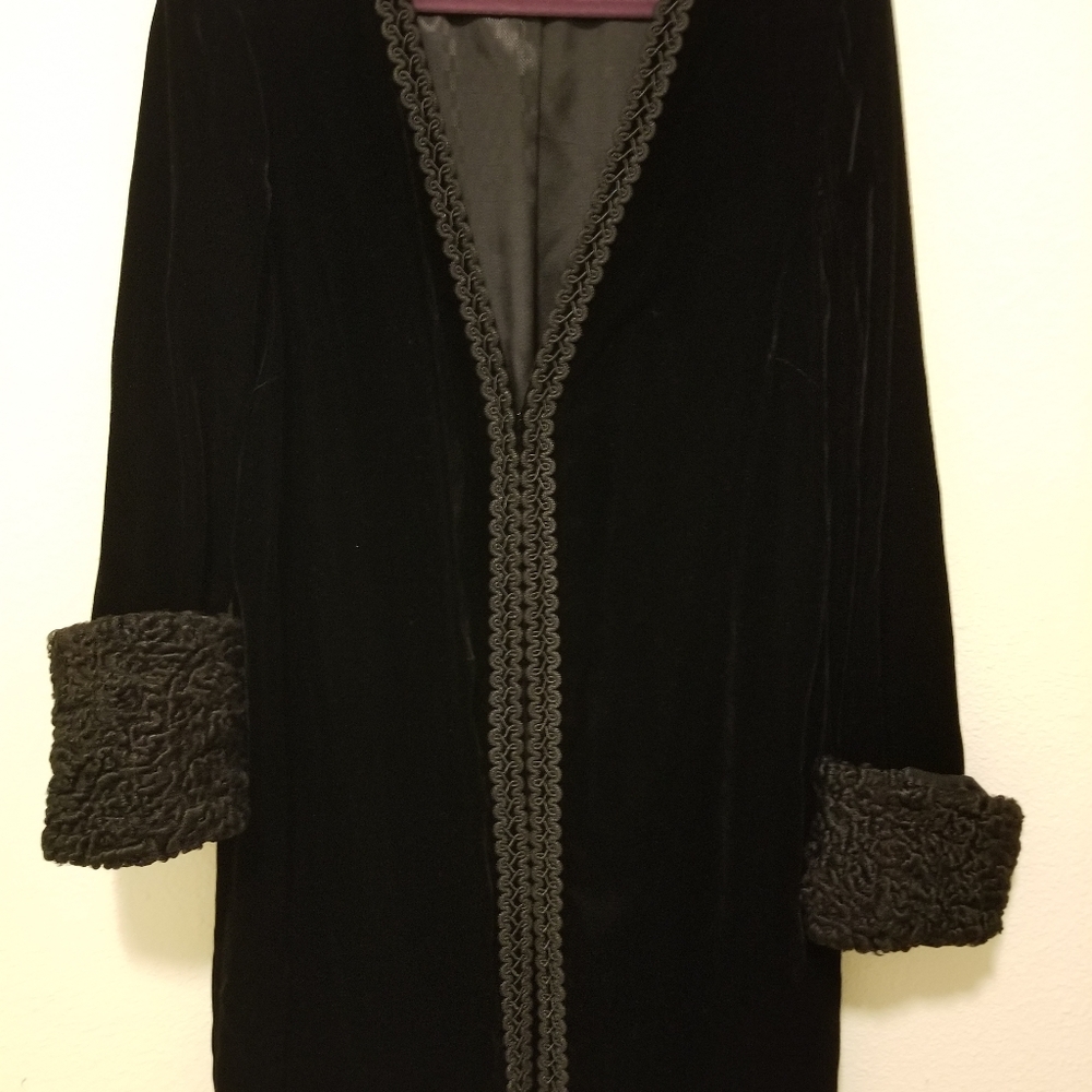 Silk and Velvet Coat